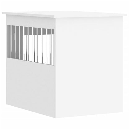 Gabbia Cani da Arredamento Bianca 55x75x65cm Legno Multistrato - homemem39