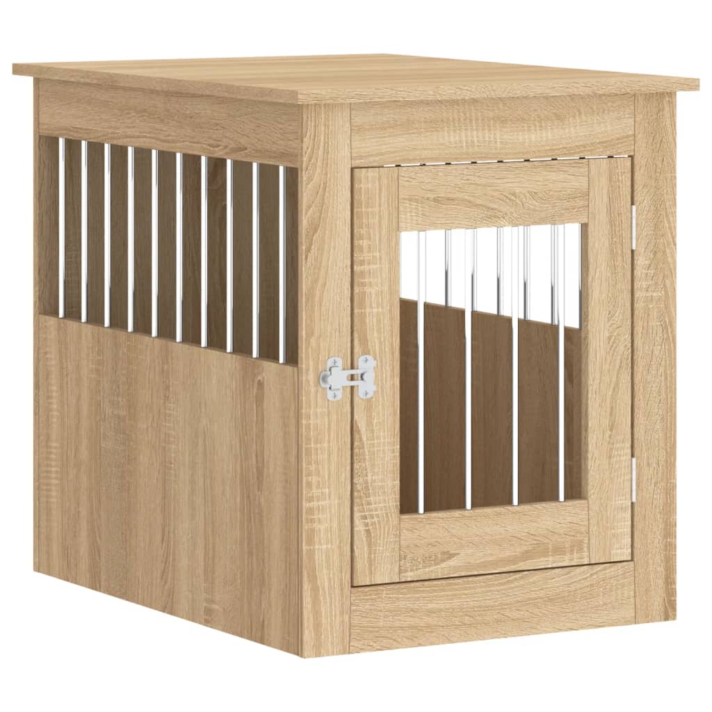 Gabbia Cani da Arredamento Rovere Sonoma 55x75x65cm Multistrato - homemem39