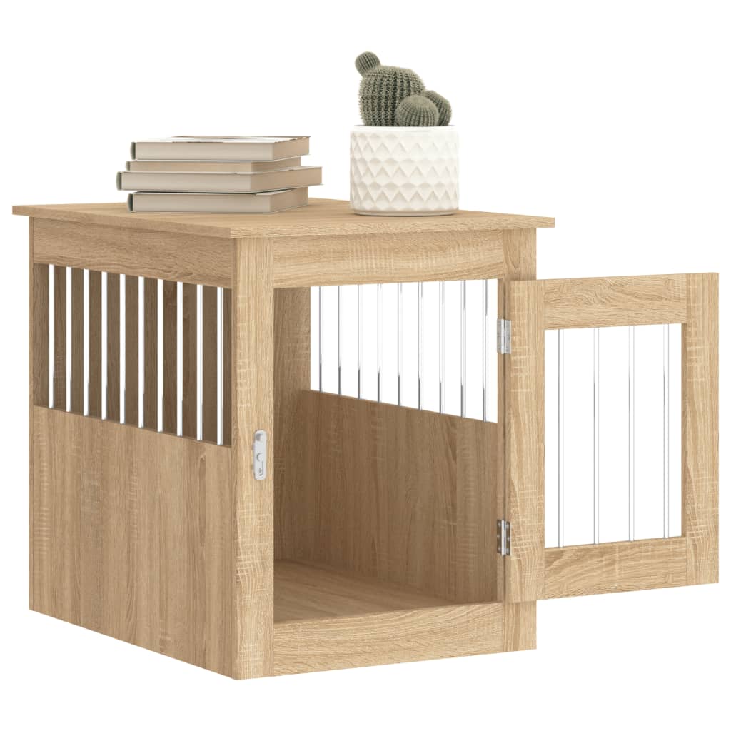 Gabbia Cani da Arredamento Rovere Sonoma 55x75x65cm Multistrato - homemem39
