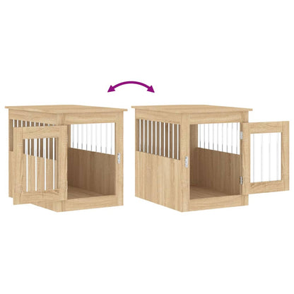 Gabbia Cani da Arredamento Rovere Sonoma 55x75x65cm Multistrato - homemem39