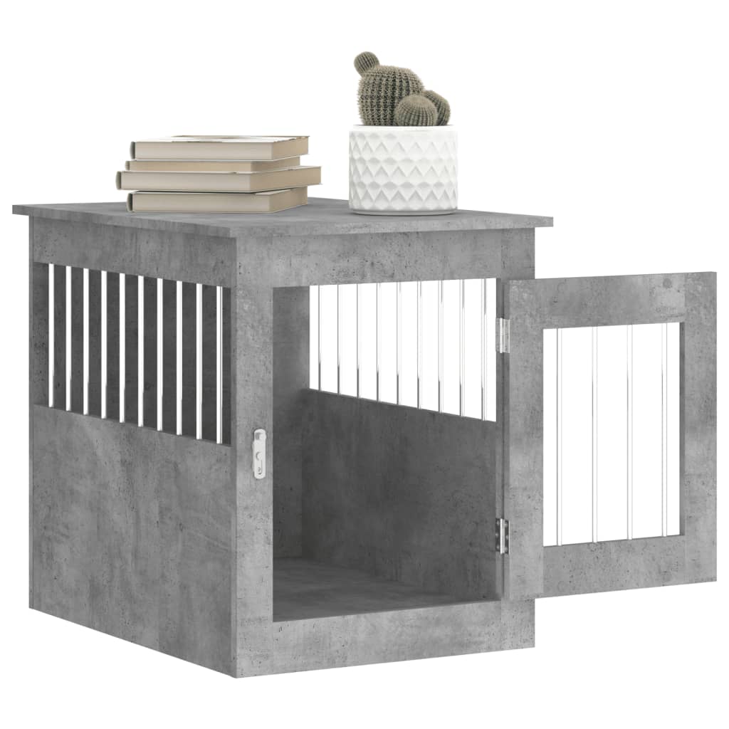 Gabbia Cani Arredamento Grigio Cemento 55x75x65cm Multistrato - homemem39