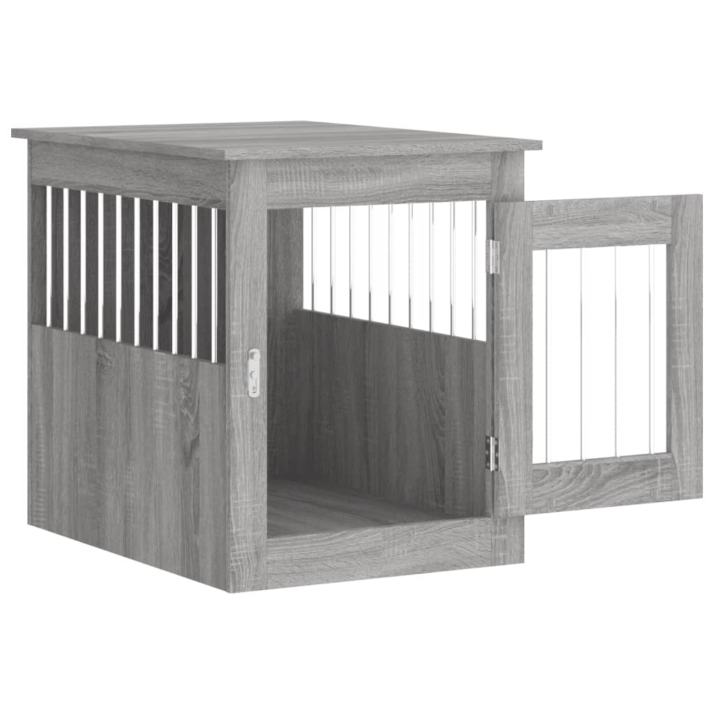 Gabbia Cani da Arredamento Grigio Sonoma 55x75x65cm Multistrato - homemem39