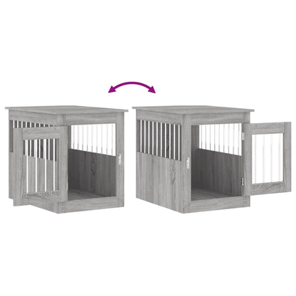 Gabbia Cani da Arredamento Grigio Sonoma 55x75x65cm Multistrato - homemem39