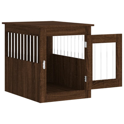 Gabbia Cani Arredamento Rovere Marrone 55x75x65cm Multistrato - homemem39