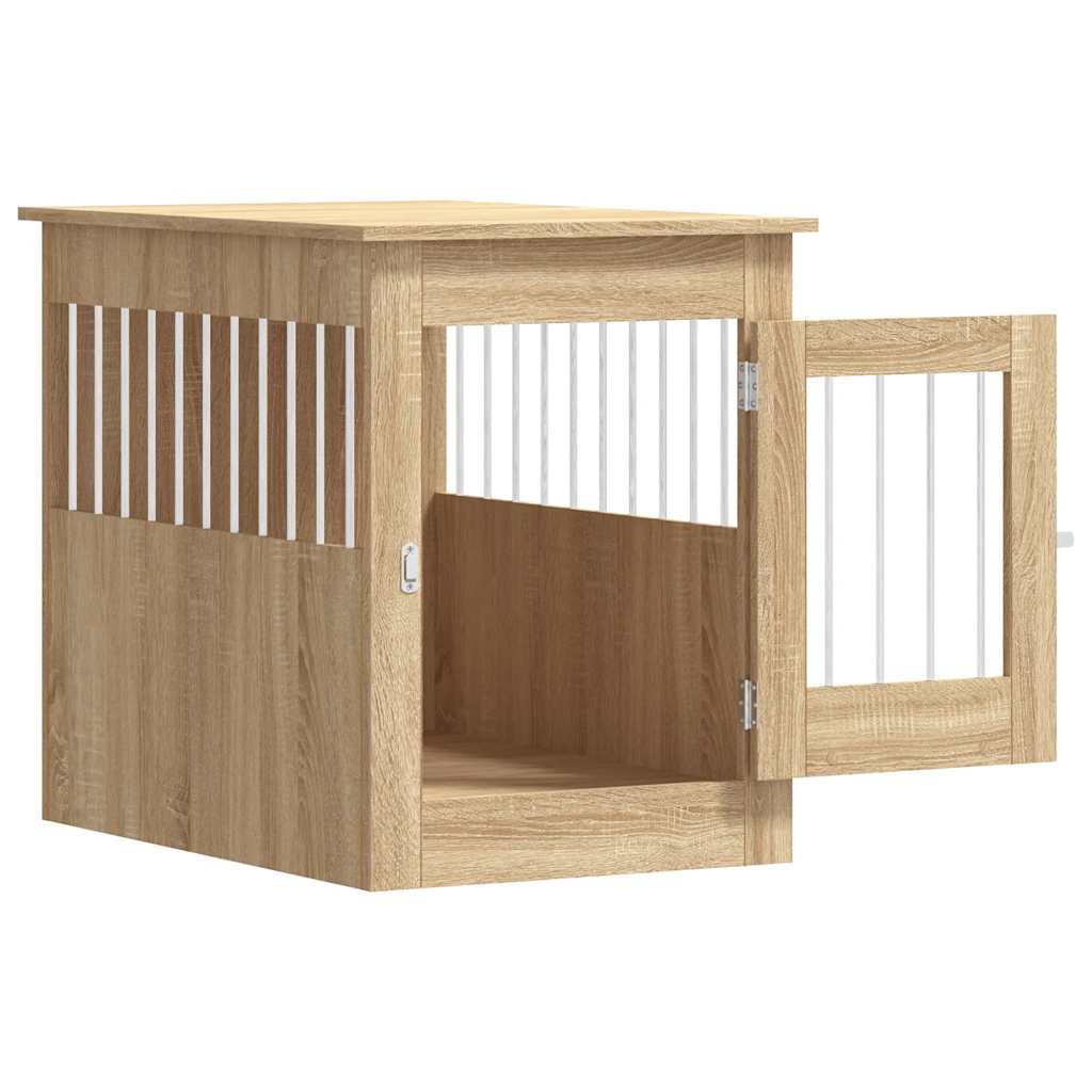 Gabbia Cani da Arredamento Rovere Sonoma 55x80x68cm Multistrato - homemem39