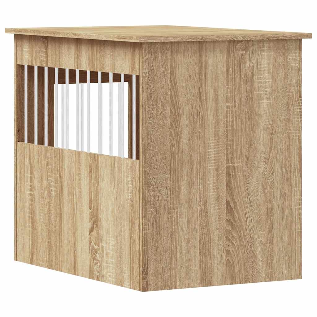 Gabbia Cani da Arredamento Rovere Sonoma 55x80x68cm Multistrato - homemem39
