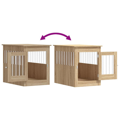 Gabbia Cani da Arredamento Rovere Sonoma 55x80x68cm Multistrato - homemem39