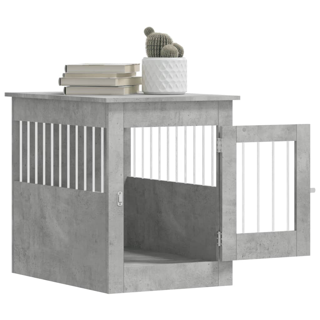 Gabbia Cani Arredamento Grigio Cemento 55x80x68cm Multistrato - homemem39