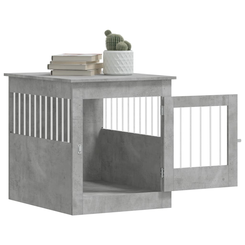 Gabbia Cani Arredamento Grigio Cemento 64,5x80x71cm Multistrato - homemem39