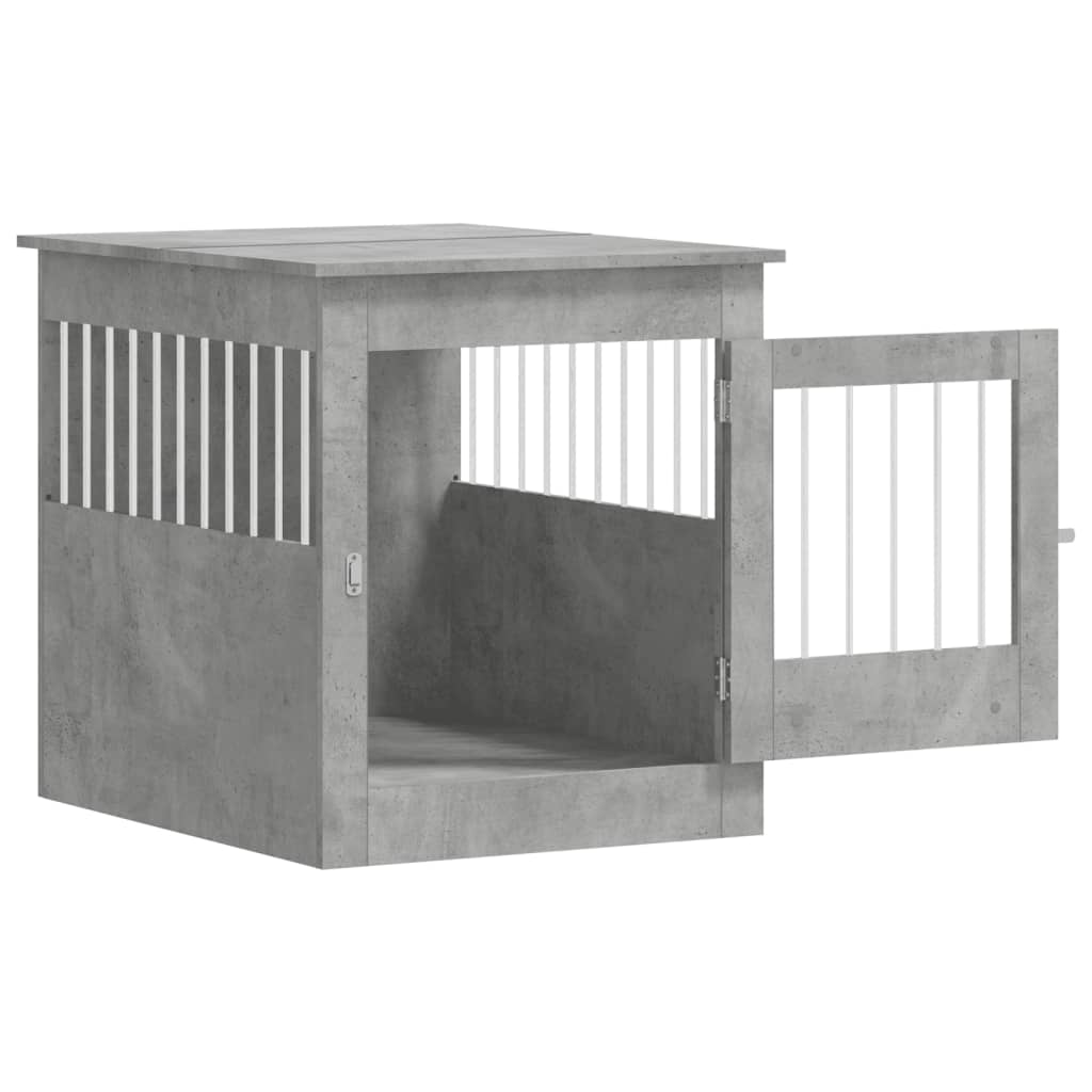 Gabbia Cani Arredamento Grigio Cemento 64,5x80x71cm Multistrato - homemem39