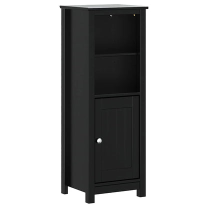 Set Mobili da Bagno 3 pz BERG Nero in Legno Massello di Pino | homemem39