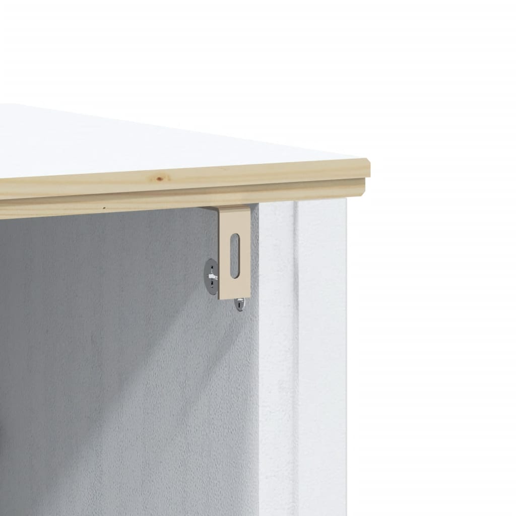 Set Mobili da Bagno 3 pz BERG Bianco in Legno Massello di Pino | homemem39