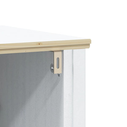 Set Mobili da Bagno 3 pz BERG Bianco in Legno Massello di Pino | homemem39