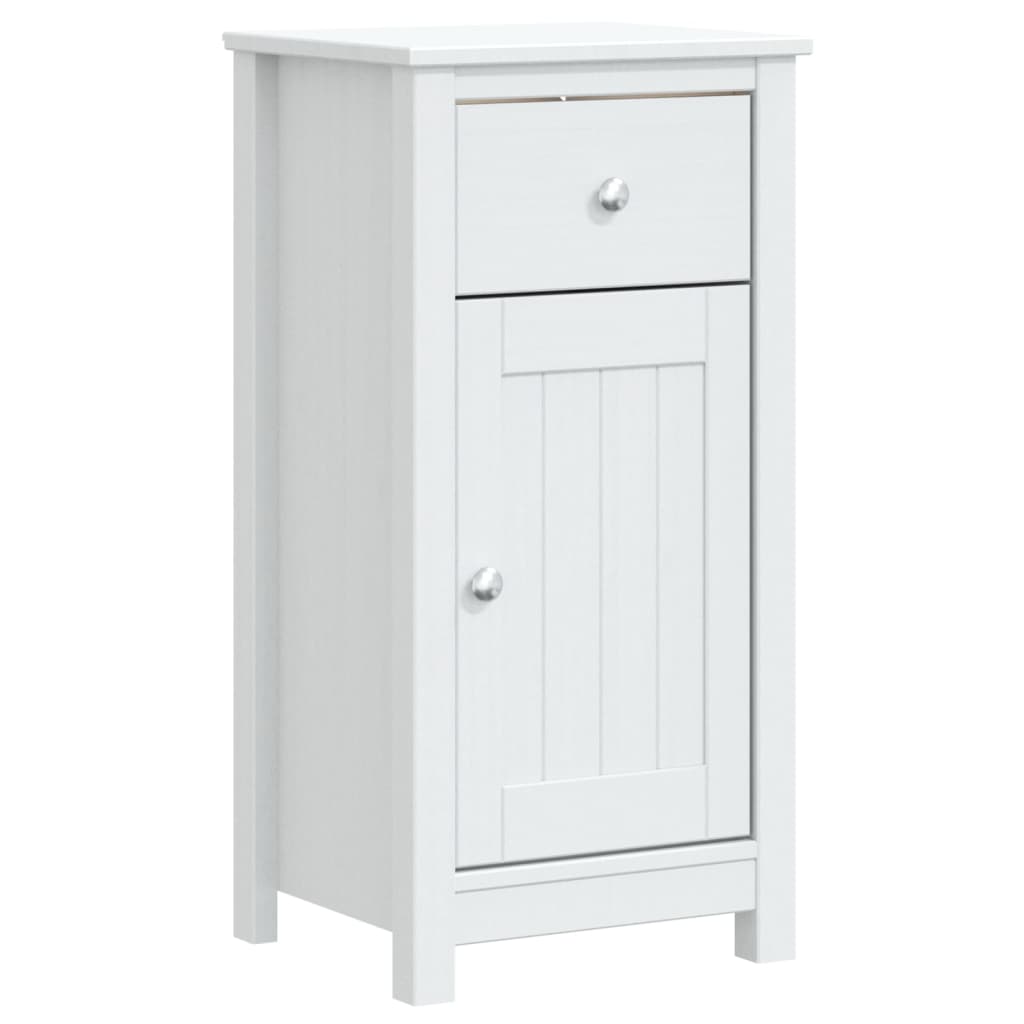 Set Mobili da Bagno 4 pz BERG Bianco in Legno Massello di Pino | homemem39