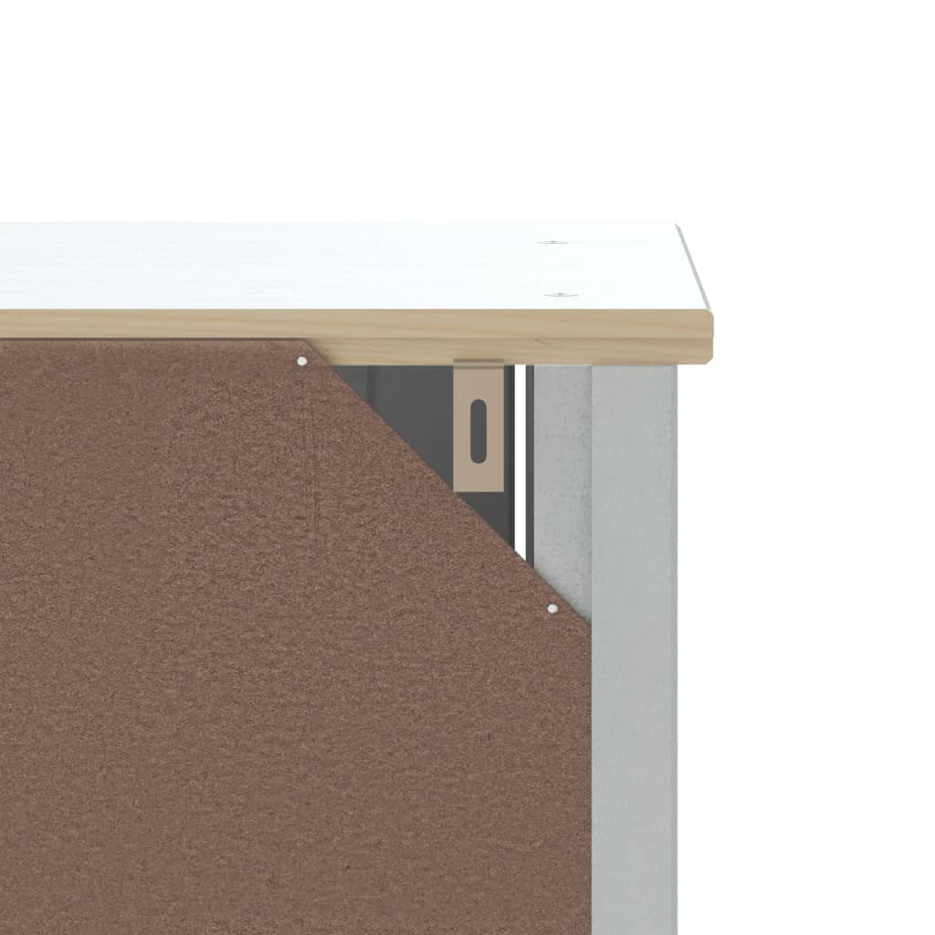 Set Mobili da Bagno 4 pz BERG Bianco in Legno Massello di Pino | homemem39