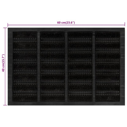 Zerbino Rettangolare 40x60 cm in Gomma e Fibra di Cocco | homemem39