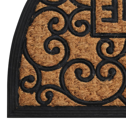 Zerbino Mezzo Rotondo 45x75 cm in Gomma e Fibra di Cocco | homemem39