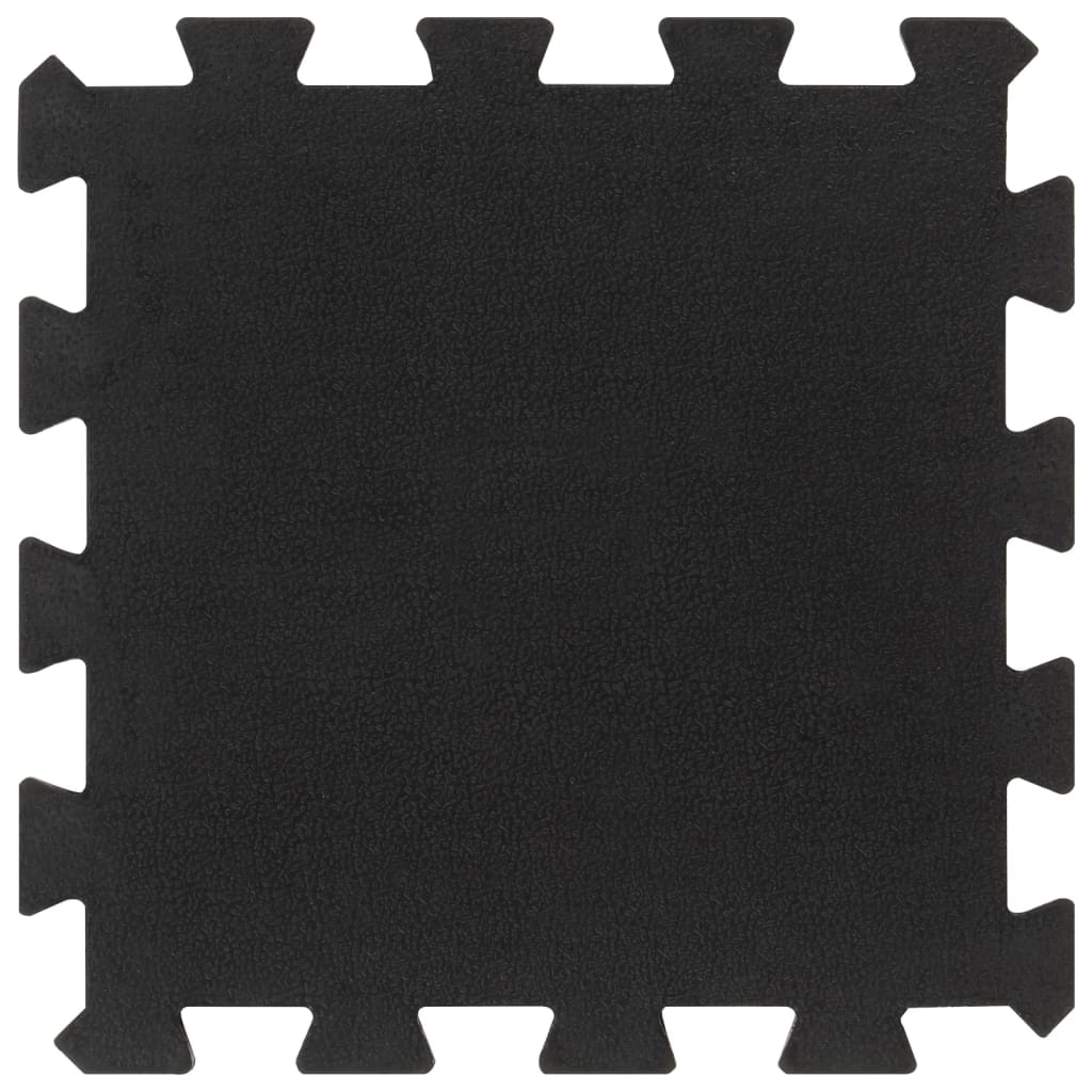 Piastrelle per Pavimenti in Gomma 9 pz Nere 16 mm 30x30 cm | homemem39