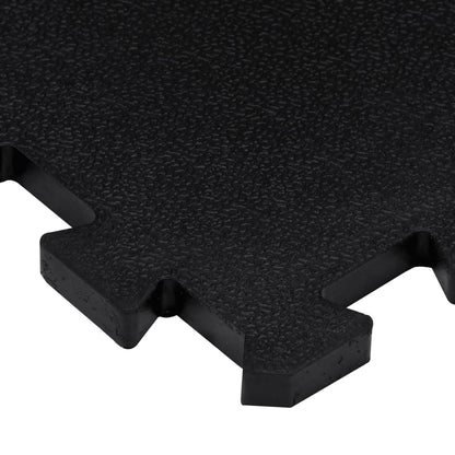 Piastrelle per Pavimenti in Gomma 9 pz Nere 16 mm 30x30 cm | homemem39