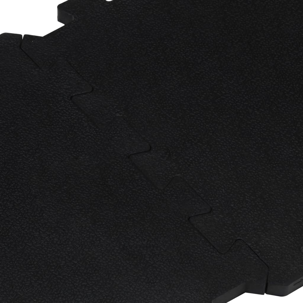 Piastrelle per Pavimenti in Gomma 9 pz Nere 16 mm 30x30 cm | homemem39