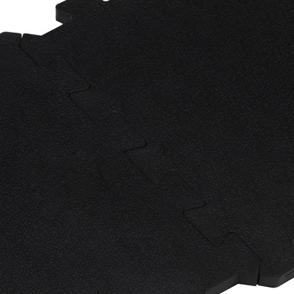 Piastrelle per Pavimenti in Gomma 9 pz Nere 16 mm 30x30 cm | homemem39