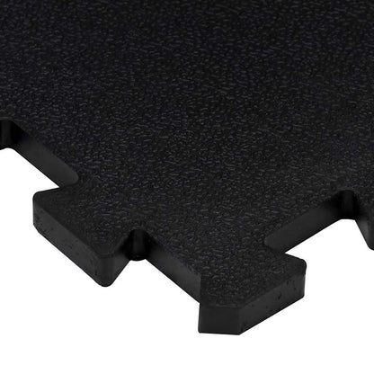 Piastrelle per Pavimenti in Gomma 16 pz Nere 16 mm 30x30 cm | homemem39