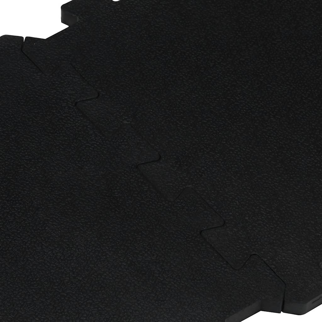 Piastrelle per Pavimenti in Gomma 16 pz Nere 16 mm 30x30 cm | homemem39