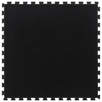 Piastrella per Pavimenti in Gomma Nera 12 mm 100x100 cm | homemem39