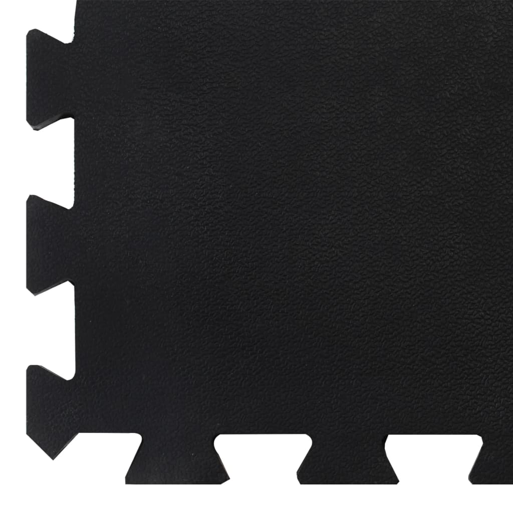 Piastrella per Pavimenti in Gomma Nera 12 mm 100x100 cm | homemem39