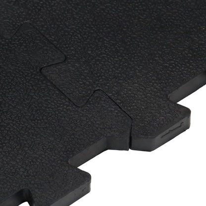 Piastrella per Pavimenti in Gomma Nera 12 mm 100x100 cm | homemem39