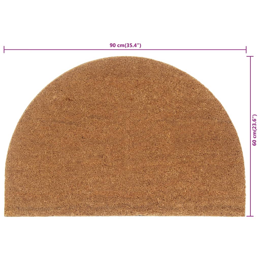 Zerbino Naturale Mezzo Rotondo 60x90 cm Fibra di Cocco | homemem39