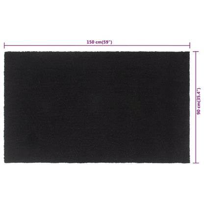 Zerbino Nero 90x150 cm Fibra di Cocco | homemem39