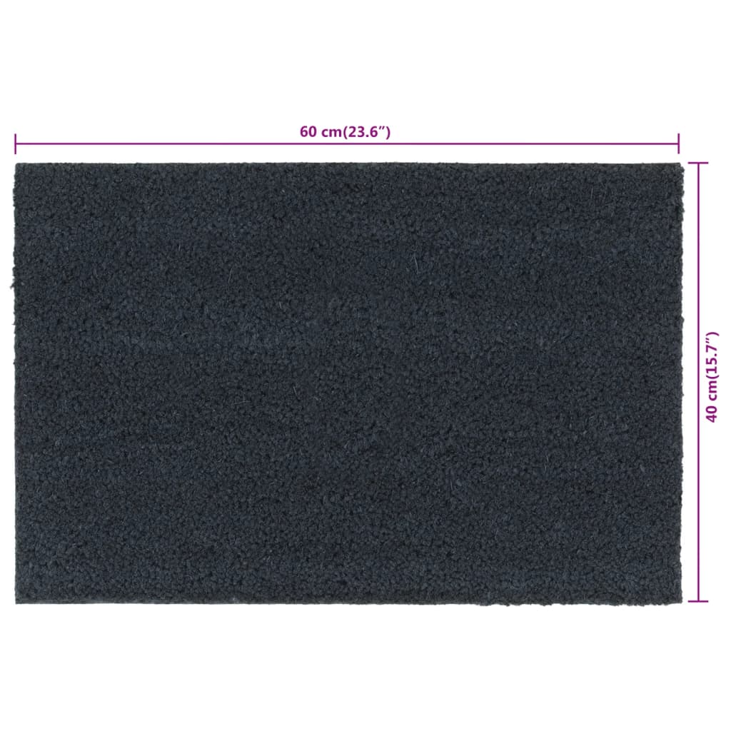Zerbini 5pz Grigio Scuro 40x60 cm Fibra di Cocco | homemem39