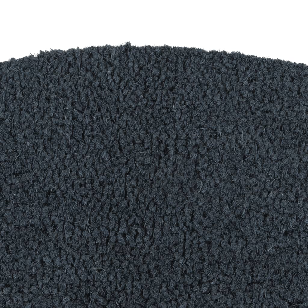 Zerbino Grigio Scuro Mezzo Rotondo 60x90 cm Fibra di Cocco | homemem39