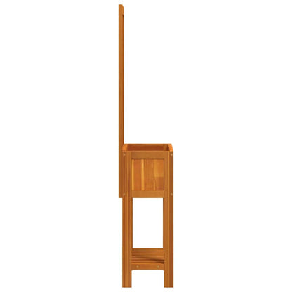 Fioriera con Traliccio e Ripiano 55x29,5x152 cm in Legno Acacia | homemem39