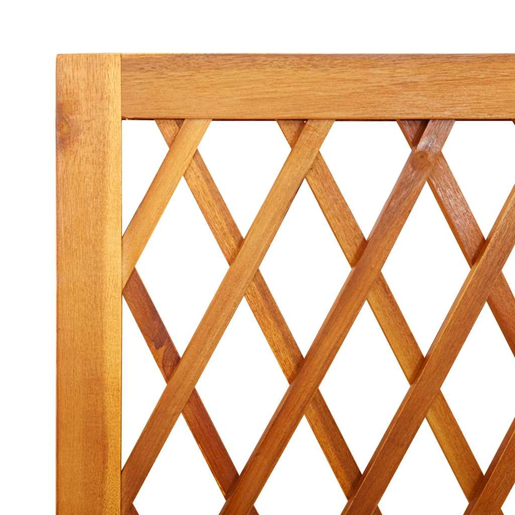 Fioriera con Traliccio e Ripiano 55x29,5x152 cm in Legno Acacia | homemem39