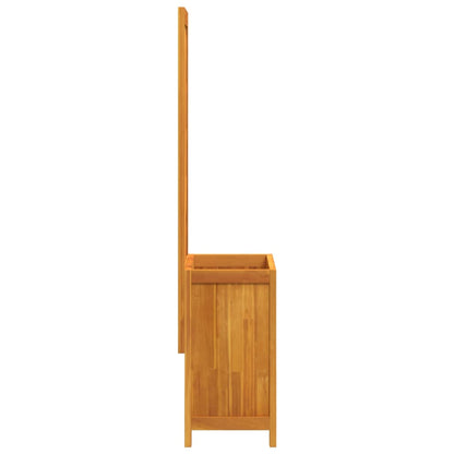 Fioriera con Traliccio 55x29,5x132 cm Legno Massello di Acacia - homemem39