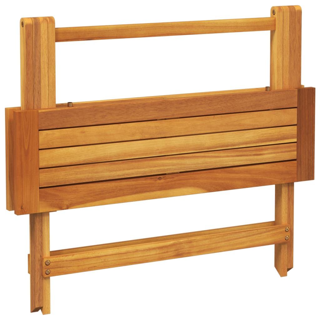 Tavolo Giardino Pieghevole 90x52,5x65 cm Legno Massello Acacia - homemem39