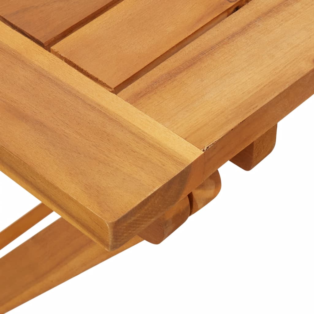 Tavolo Giardino Pieghevole 90x52,5x65 cm Legno Massello Acacia - homemem39