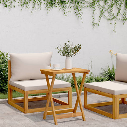 Tavolo da Giardino Pieghevole 50x36x60 cm Legno Massello Acacia | homemem39