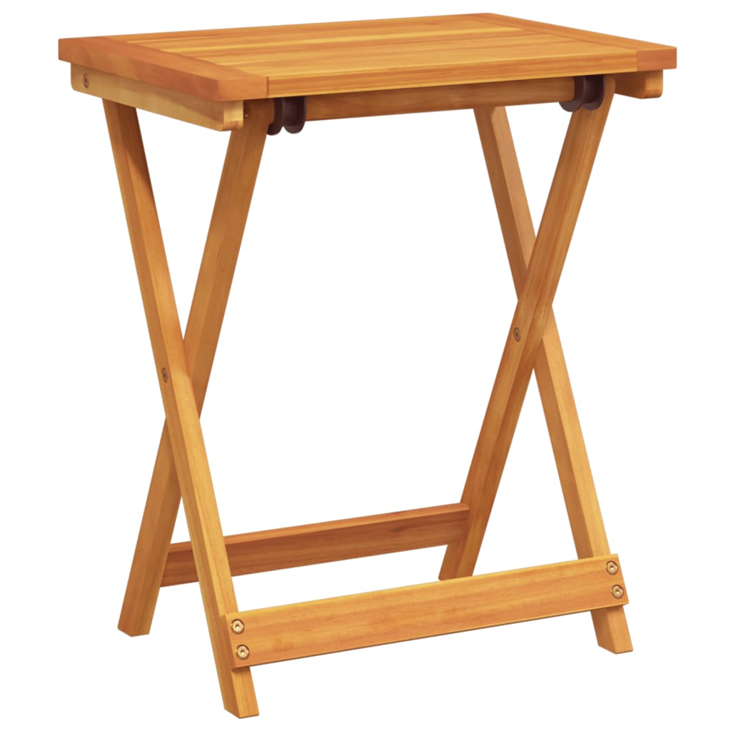 Tavolo da Giardino Pieghevole 50x36x60 cm Legno Massello Acacia | homemem39