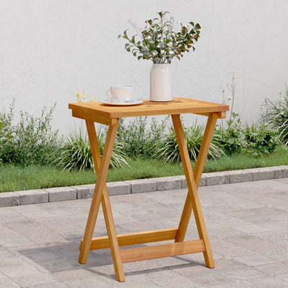 Tavolo da Giardino Pieghevole 50x36x60 cm Legno Massello Acacia | homemem39