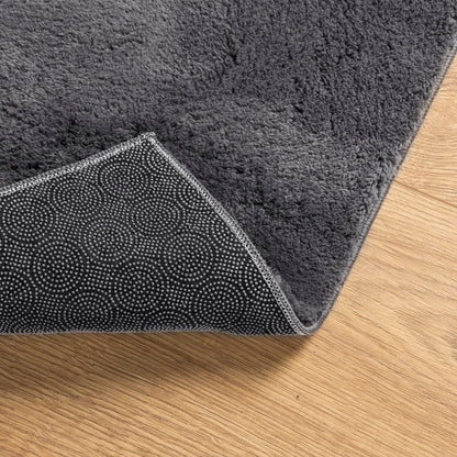 Tappeto Pelo Corto HUARTE Morbido Lavabile Antracite 240x340 cm | homemem39