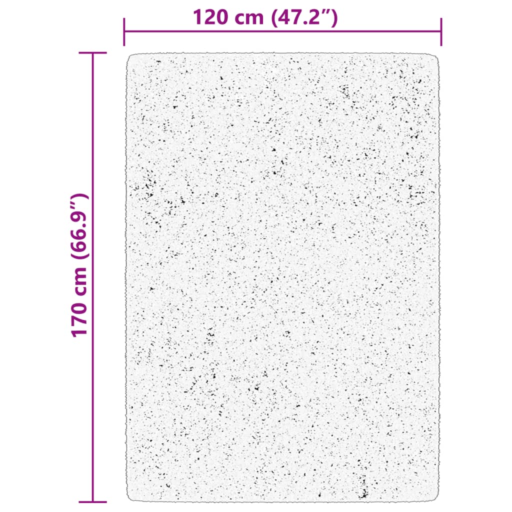 Tappeto a Pelo Corto HUARTE Morbido e Lavabile Beige 120x170 cm