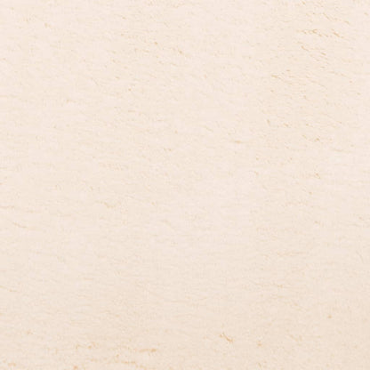Tappeto a Pelo Corto HUARTE Morbido e Lavabile Beige Ø 80 cm - homemem39