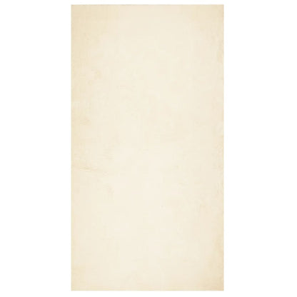 Tappeto a Pelo Corto HUARTE Morbido e Lavabile Crema 80x150 cm - homemem39