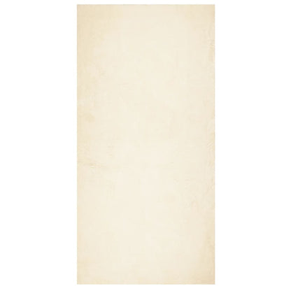 Tappeto a Pelo Corto HUARTE Morbido e Lavabile Crema 100x200 cm