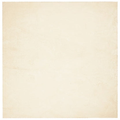 Tappeto a Pelo Corto HUARTE Morbido e Lavabile Crema 120x120 cm