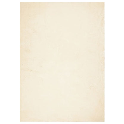 Tappeto a Pelo Corto HUARTE Morbido e Lavabile Crema 120x170 cm - homemem39