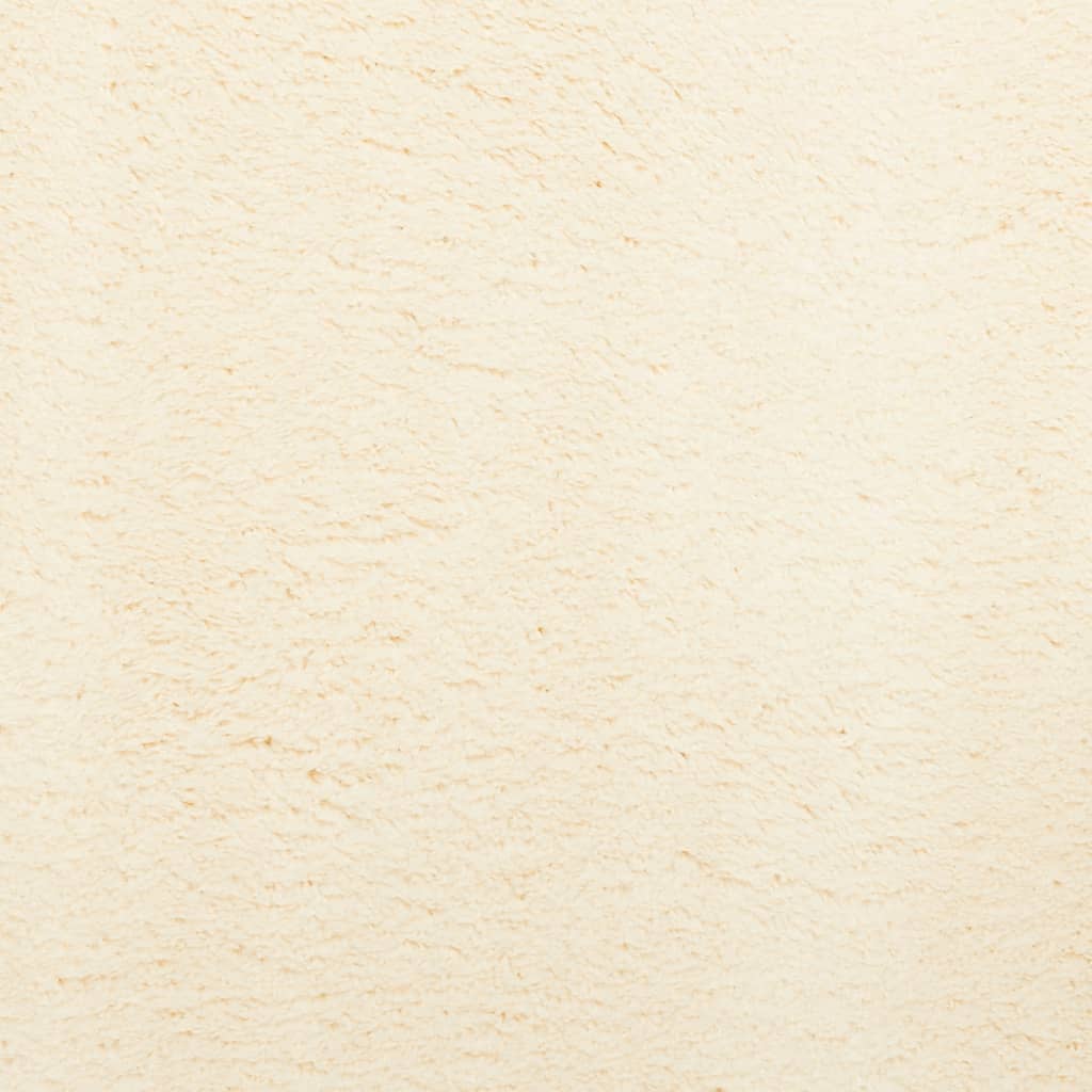 Tappeto a Pelo Corto HUARTE Morbido e Lavabile Crema 120x170 cm - homemem39